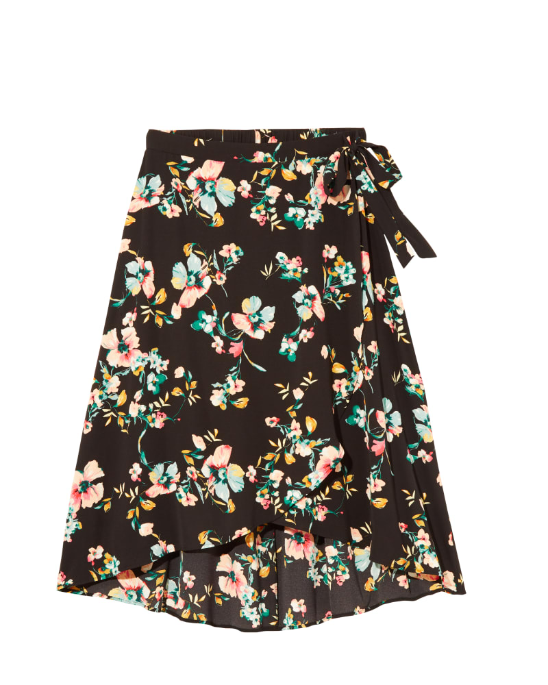 Front of plus size Buttercup High-Low Faux Wrap Skirt by Downing Studio | Dia&Co | dia_product_style_image_id:131816